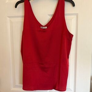 Elegant Red Sleeveless Tank Top